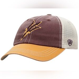 Top of the World Maroon Arizona State Sun Devils Offroad Adjustable Hat NWT